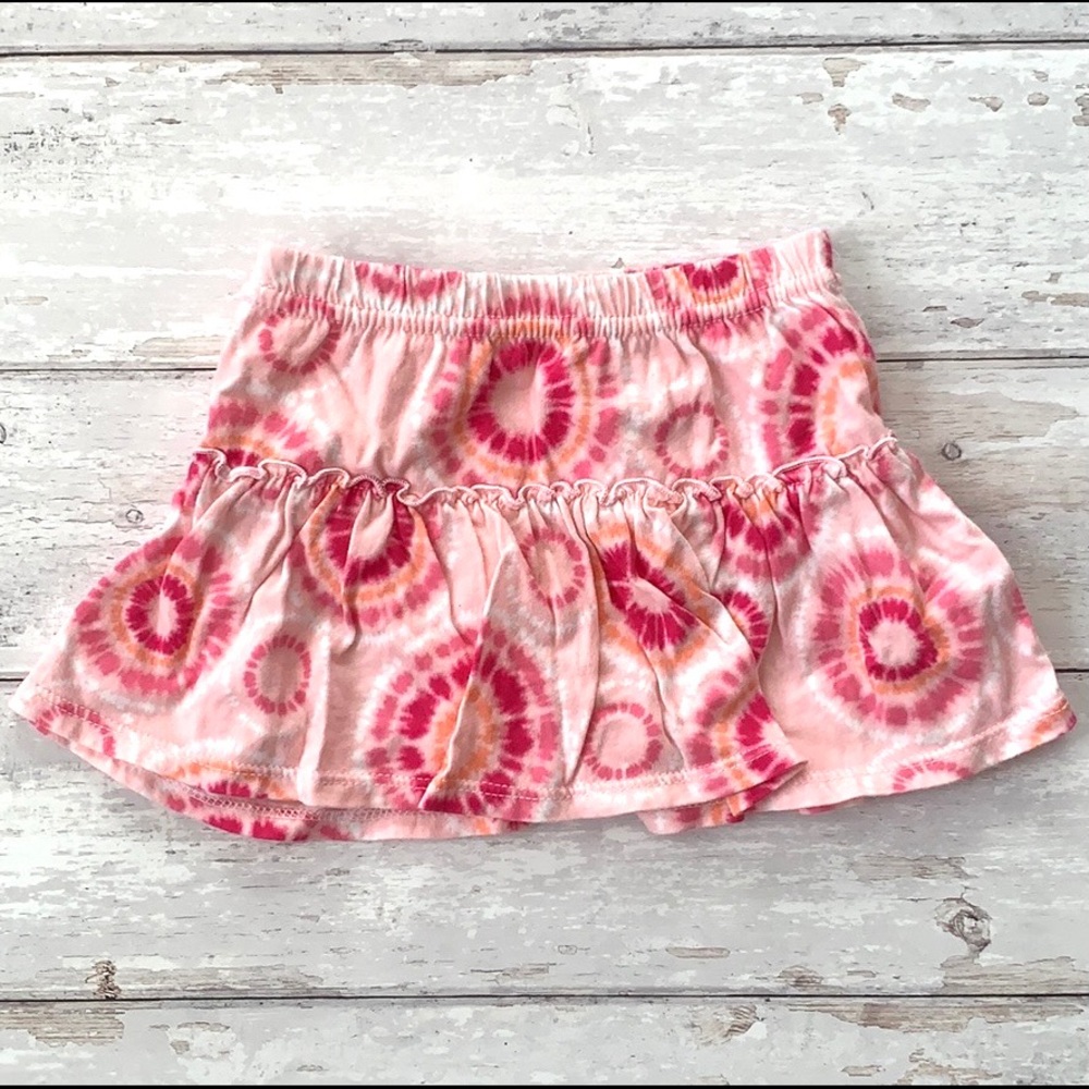 Girls 18m Tie Dye Skort Skirt Shorts Pink Jumping Beans Summer Baby Toddler